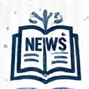 Newspaper icon with snow falling