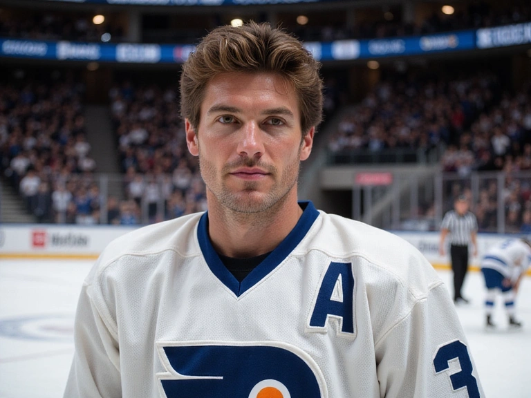 Portrait of ice hockey legend Wayne Gretzky